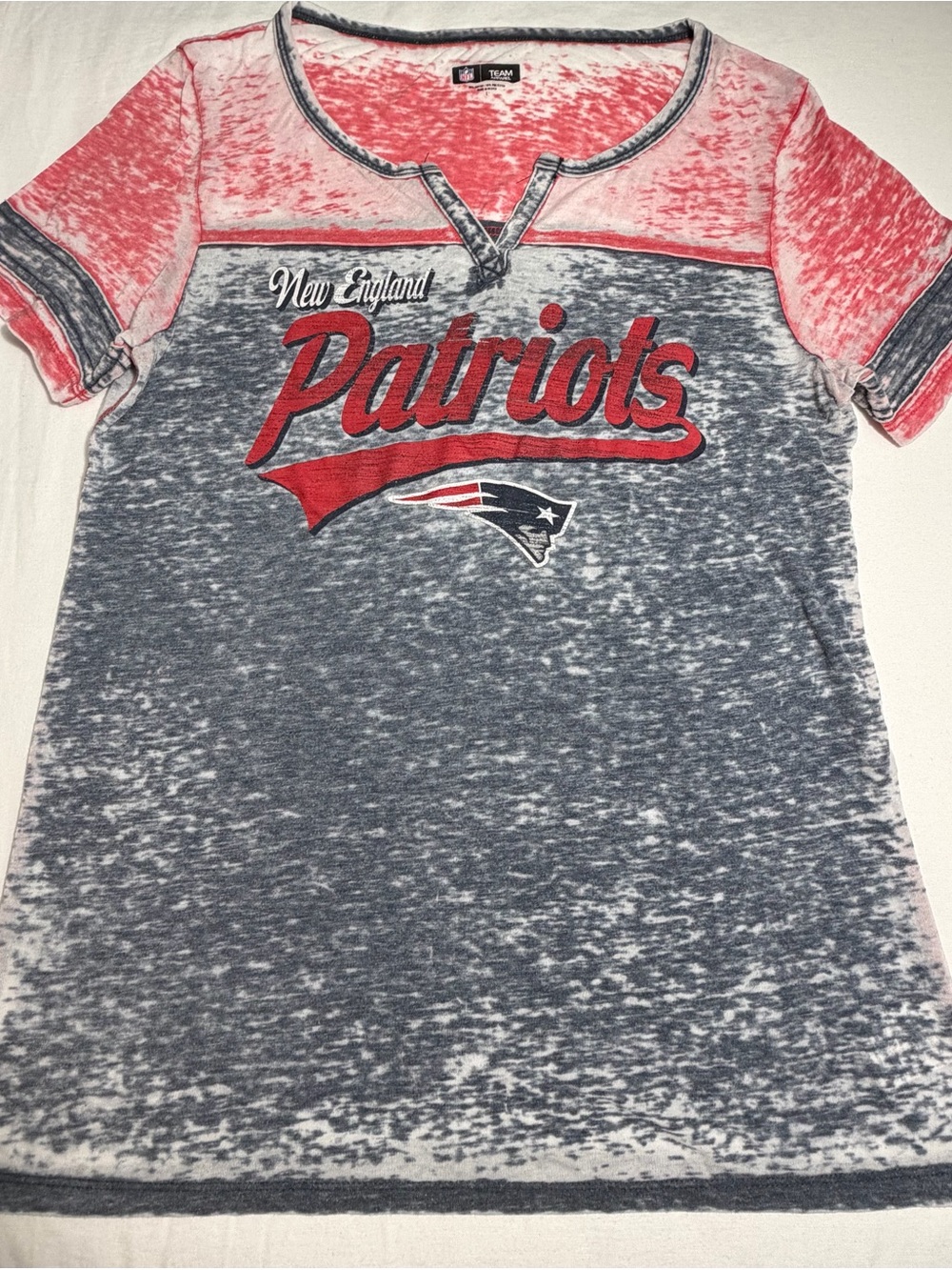 NFL Red & Navy New England Patriots Short Sleeve Tee